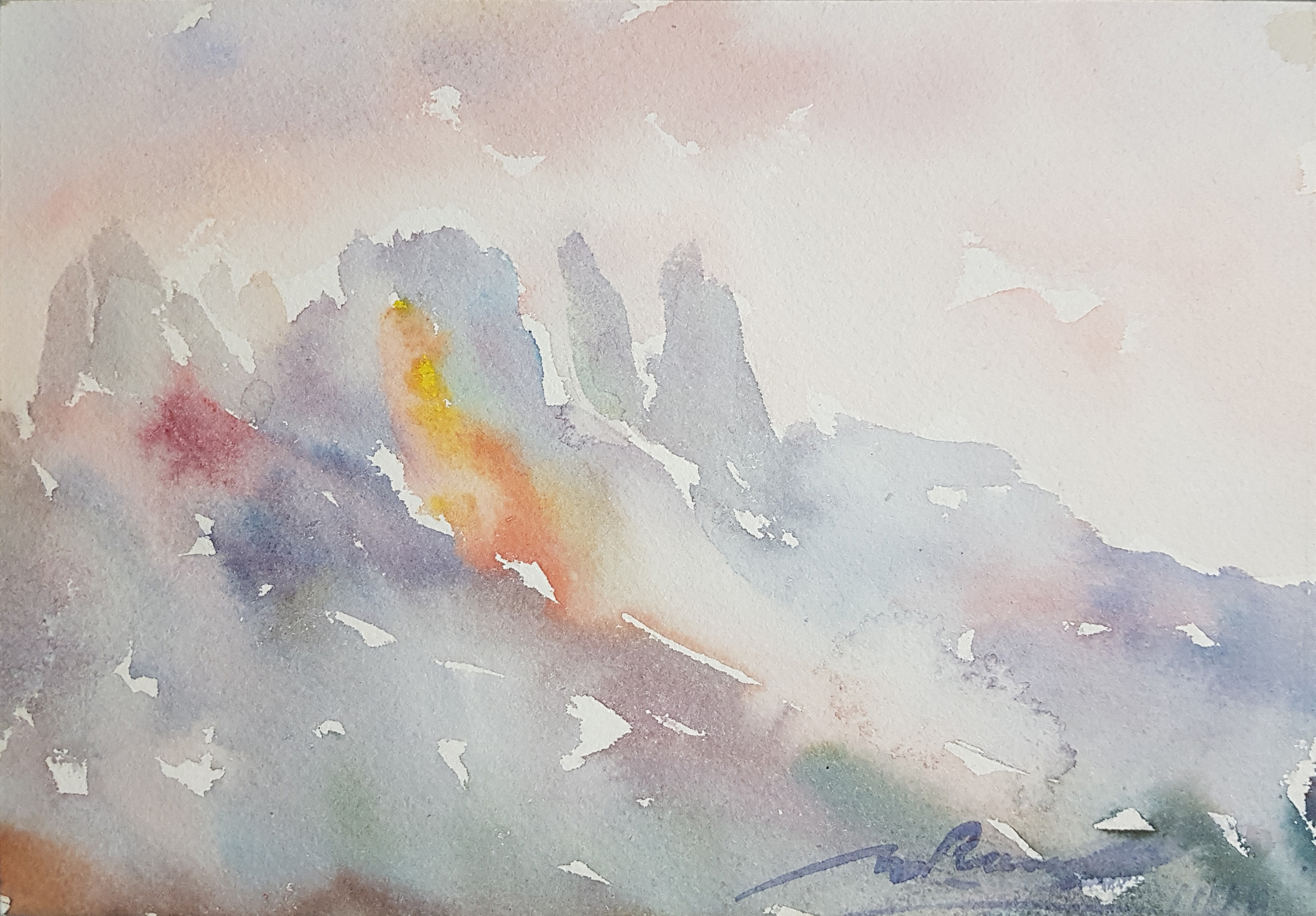 f57 le Pale al Tramonto 20x14